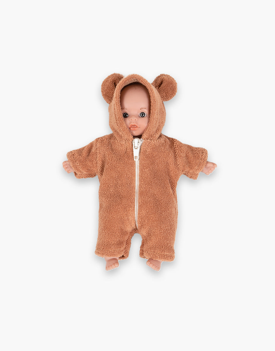 Tenue d'ours pour mini poupée