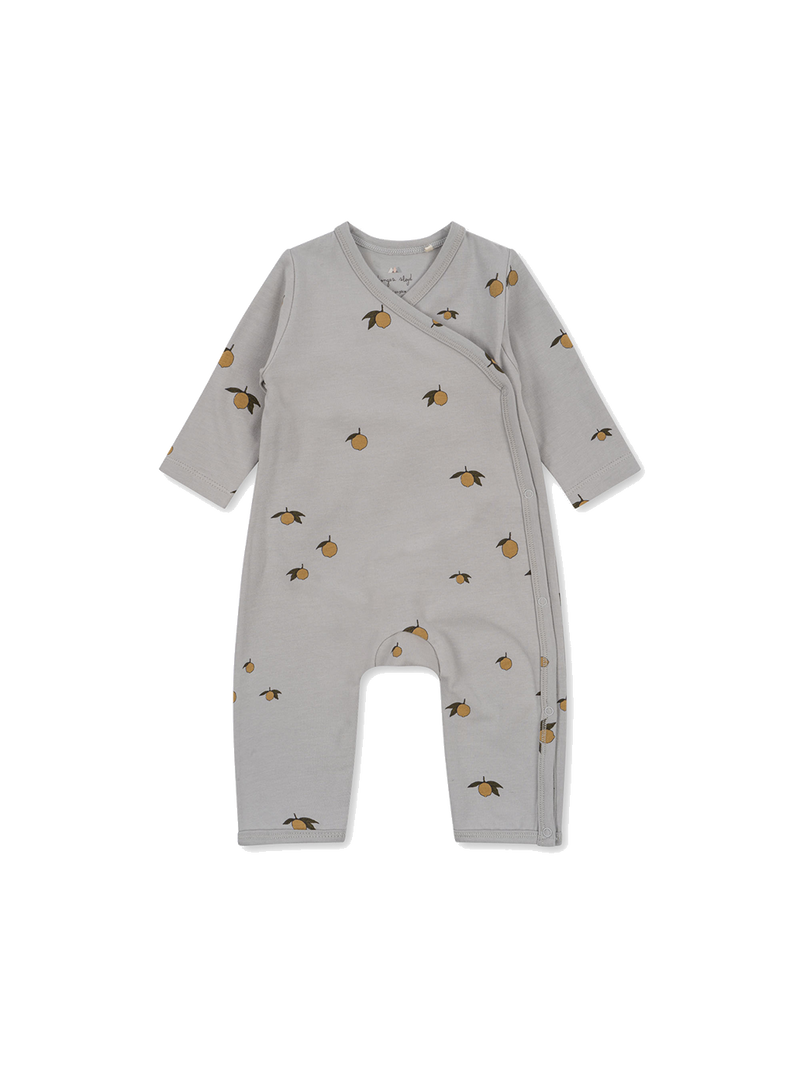 Pyjama cache-cœur en coton biologique Onesie nouveau-né