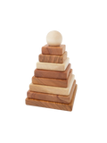 quadratische Holzpyramide