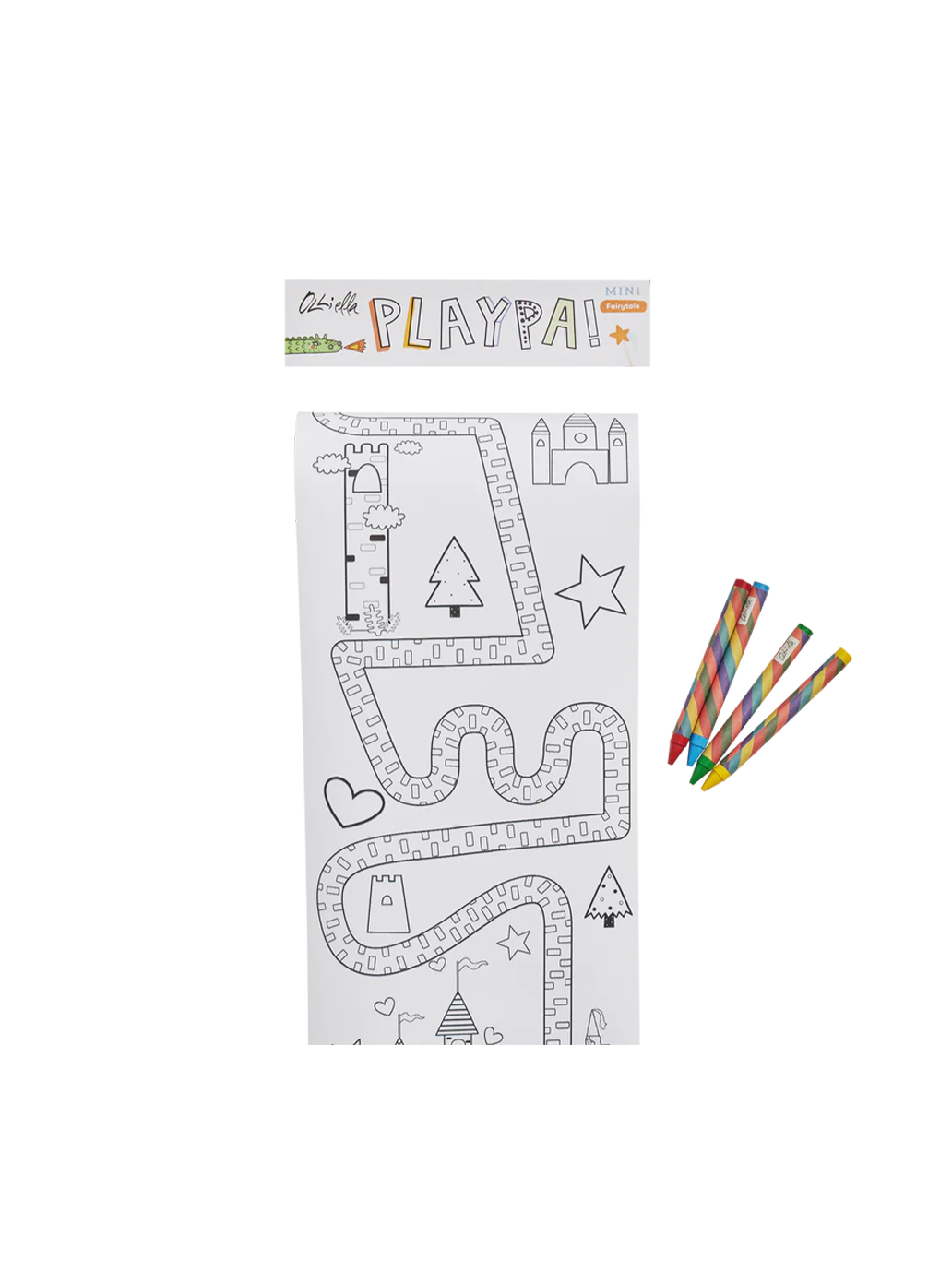 Mini livre de coloriage Playpa en rouleau