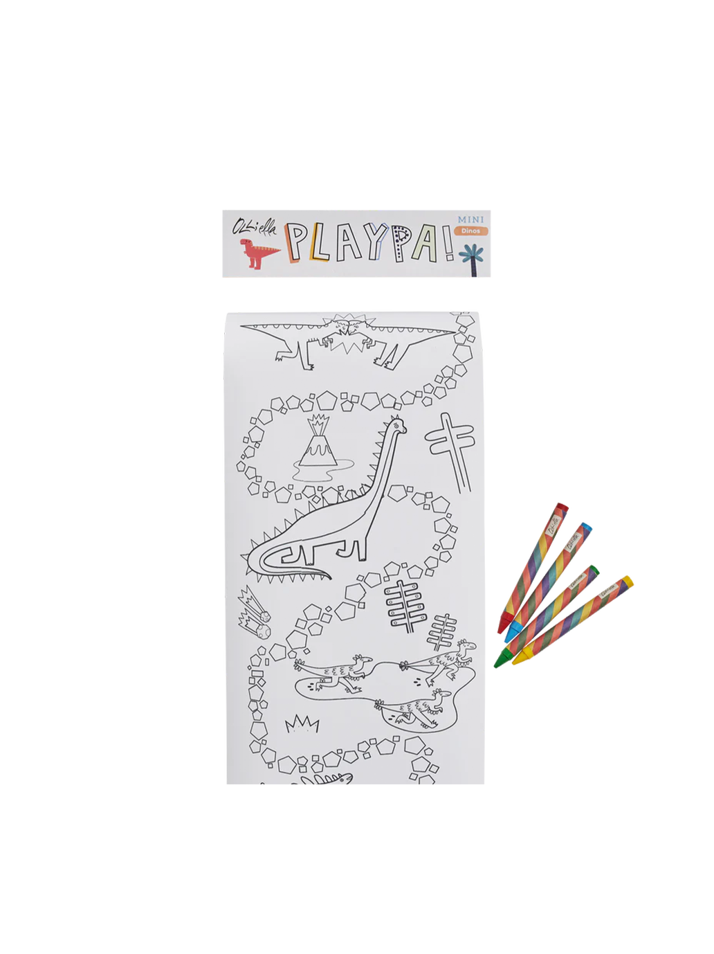 Mini livre de coloriage Playpa en rouleau