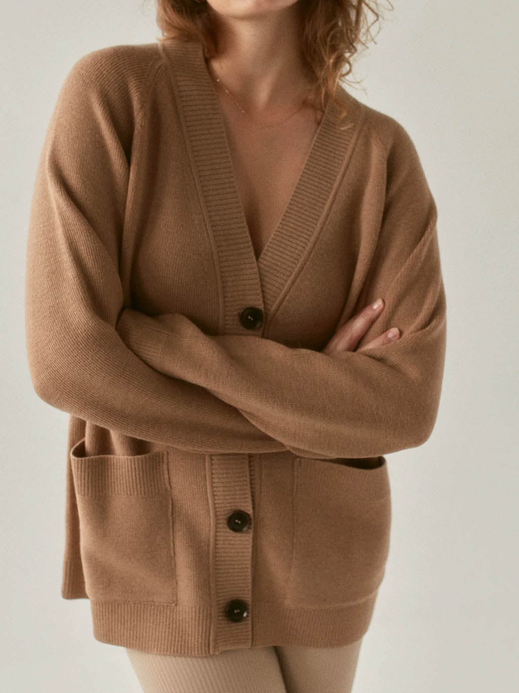 Cardigan quotidien en laine mérinos pour femme