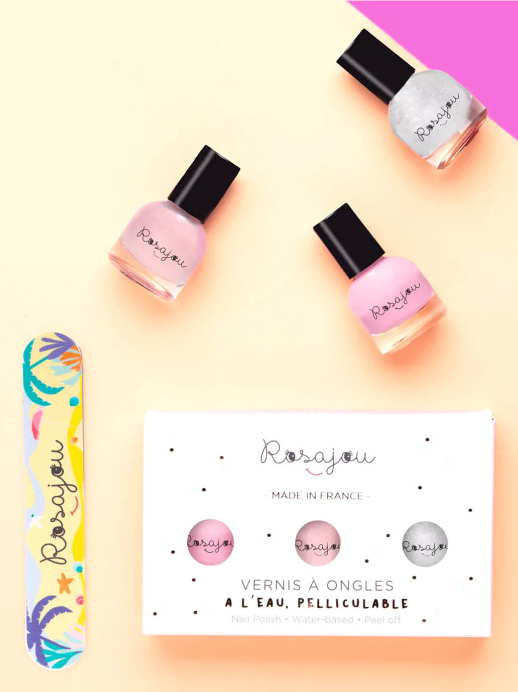 Vernis à ongles pour enfants, pack de 3