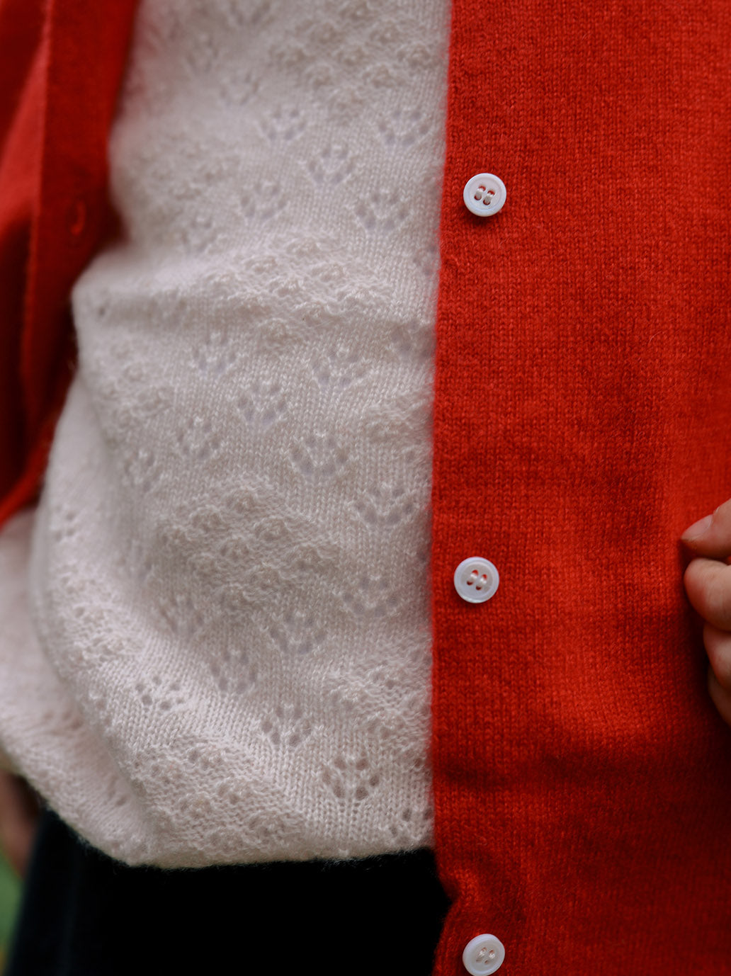 Klassischer Kaschmir-Cardigan für Kinder Molly