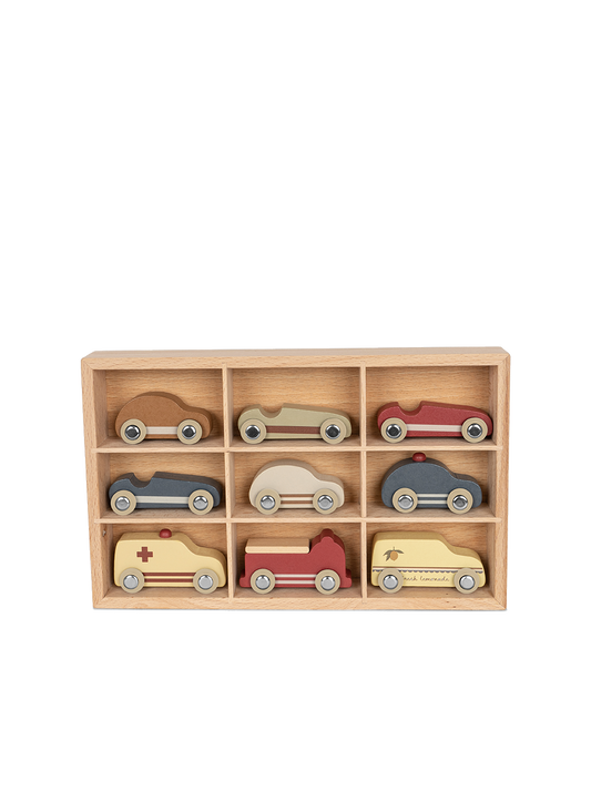 Mini-Autos-Set aus Holz