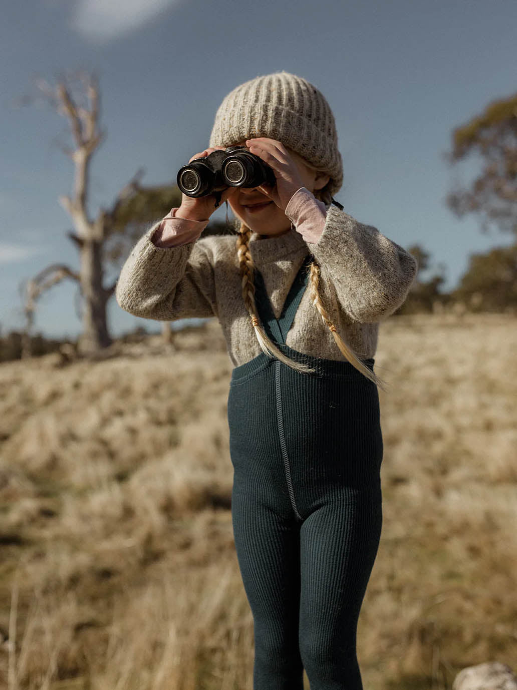 leggings à bretelles vintage mérinos