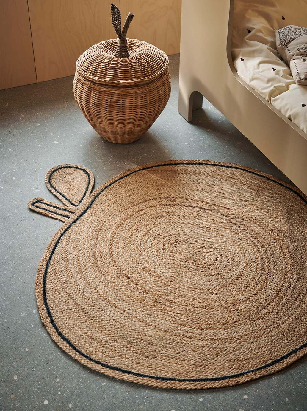 Tapis en jute tressé