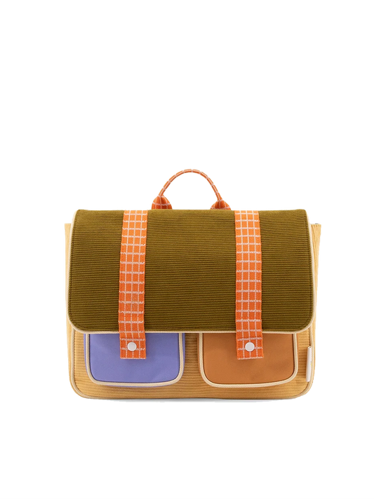 Farmhouse-Schultasche aus Cord