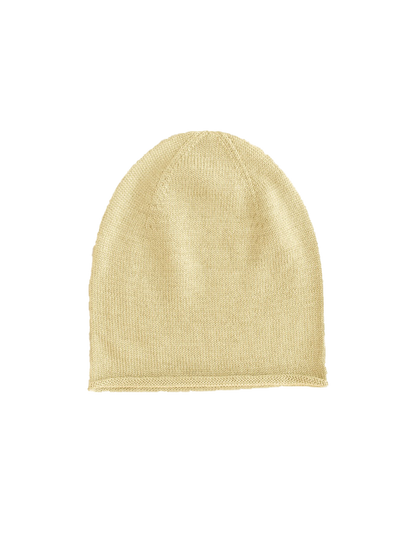 Dünne, ganzjährige Efa Beanie-Mütze aus Merinowolle