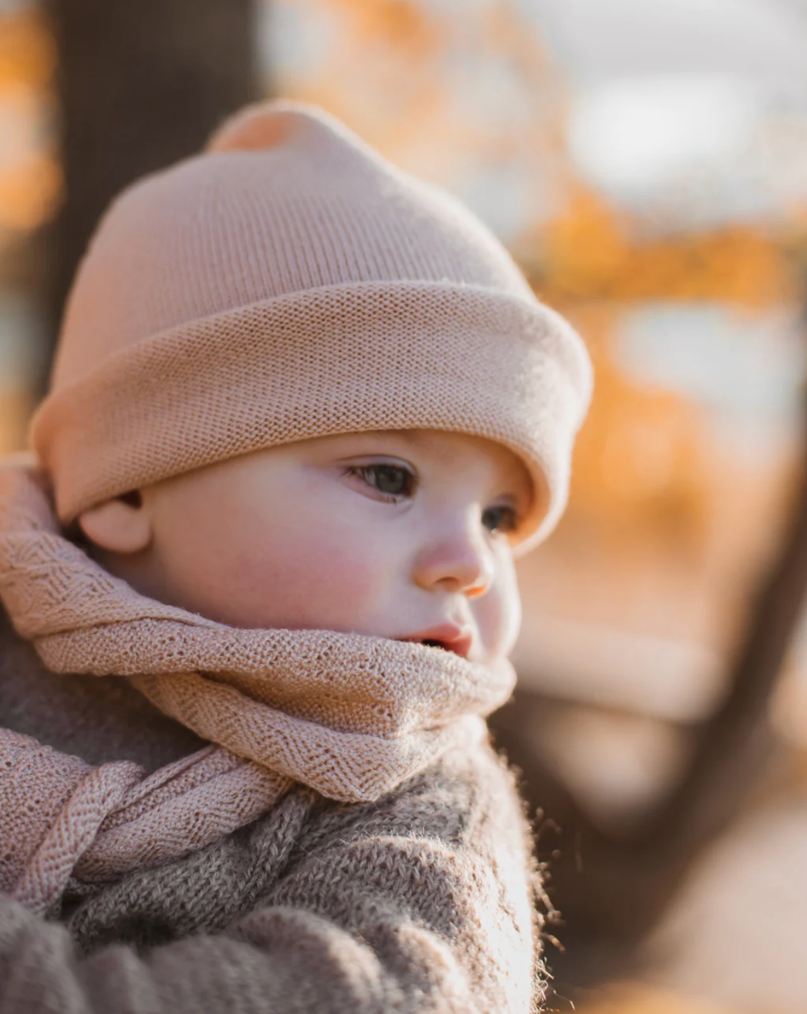 dünne, ganzjährige Efa Beanie-Mütze aus Merinowolle