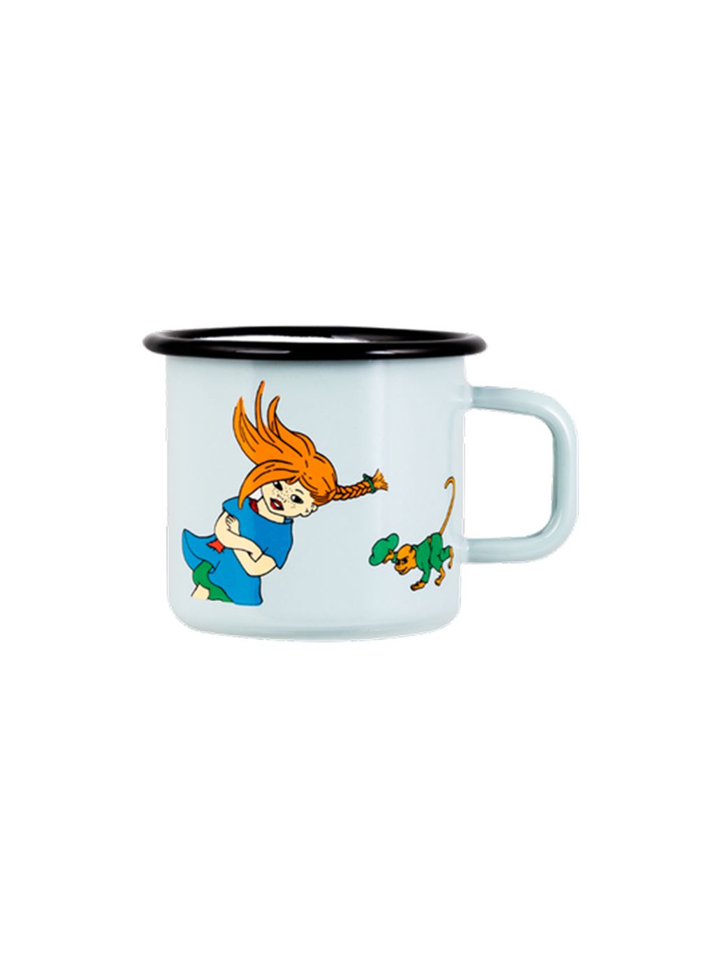 Tasse rétro en émail Pippi 3,7 dl