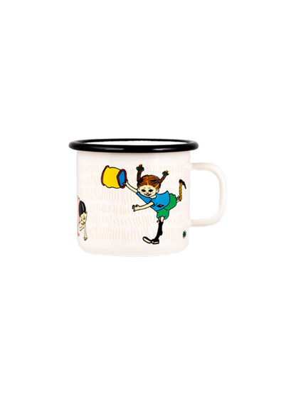 Tasse rétro en émail Pippi 2,5 dl