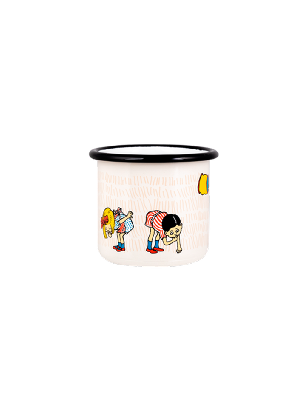 Tasse rétro en émail Pippi 2,5 dl