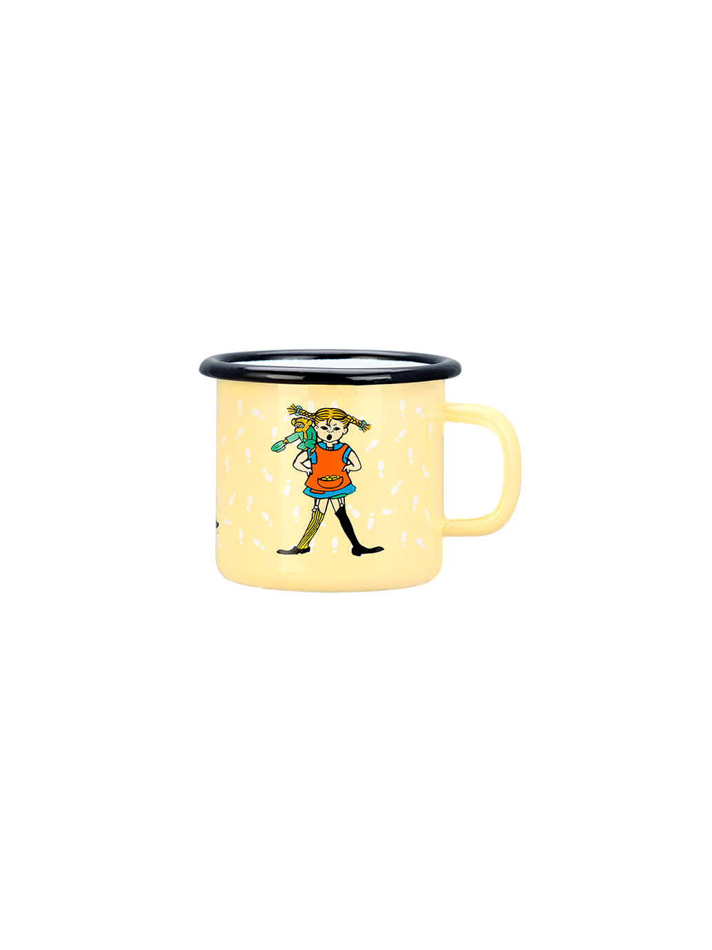 Tasse rétro en émail Pippi 2,5 dl