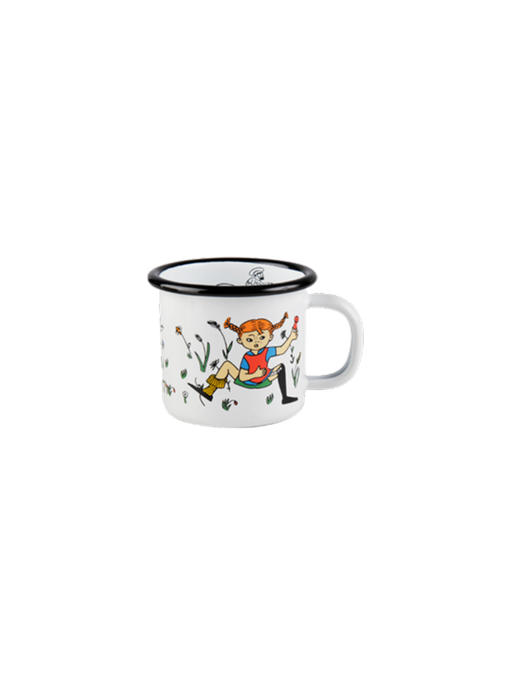 Tasse rétro en émail Pippi 1,5 dl