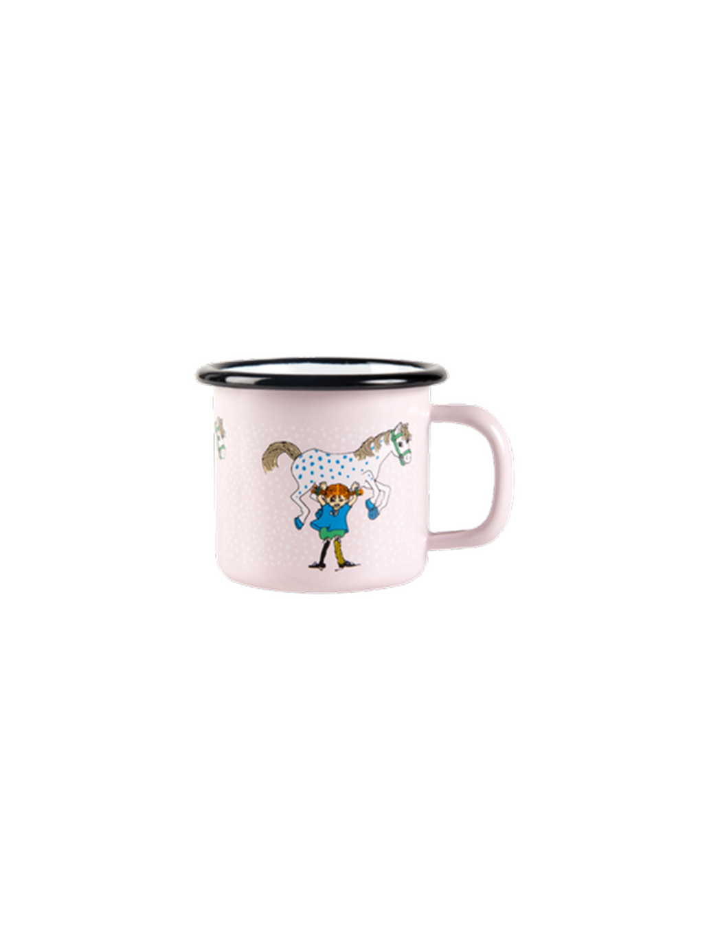 Tasse rétro en émail Pippi 1,5 dl