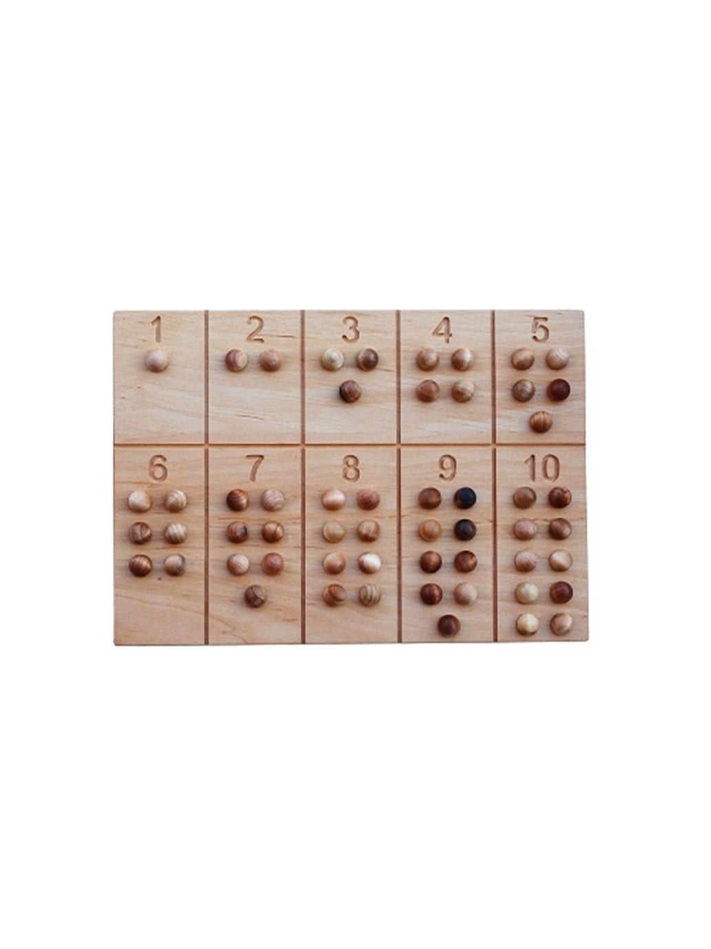 Montessori-Zahlenverfolgungstafel