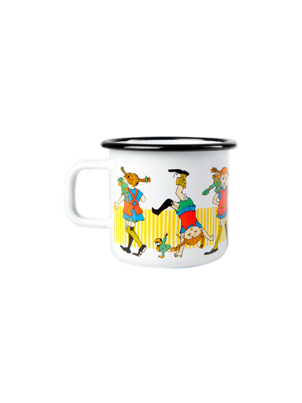 Tasse rétro en émail Pippi 3,7 dl