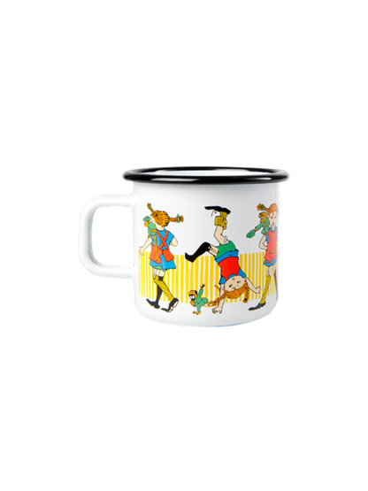 Tasse rétro en émail Pippi 3,7 dl