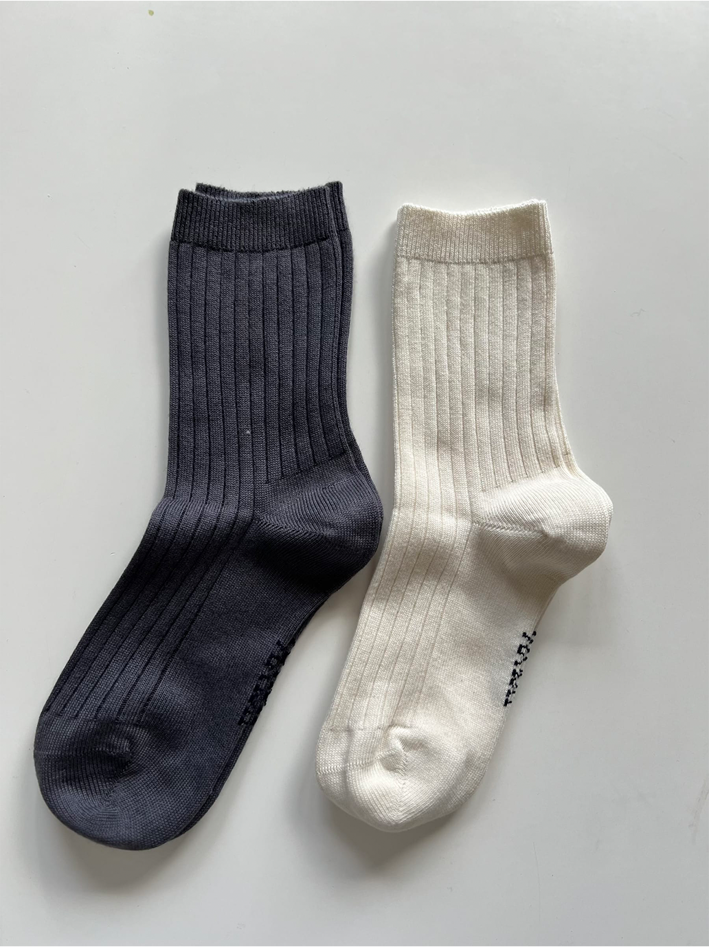 Chaussettes en coton et cachemire