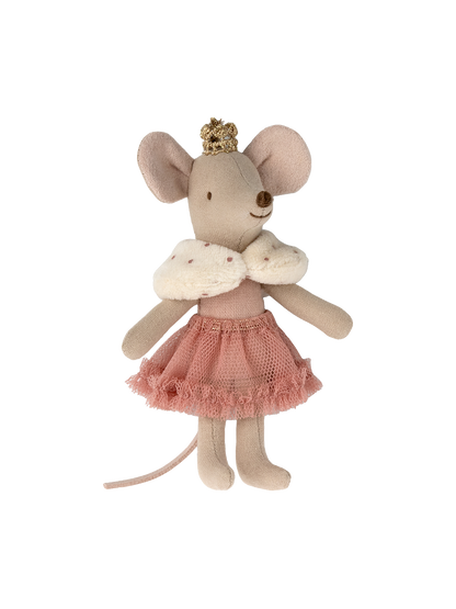 Souris princesse dans une boîte d'allumettes