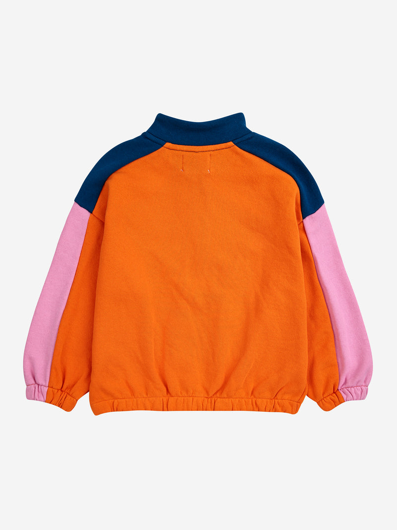 BC Color Block-Sweatshirt mit Reißverschluss