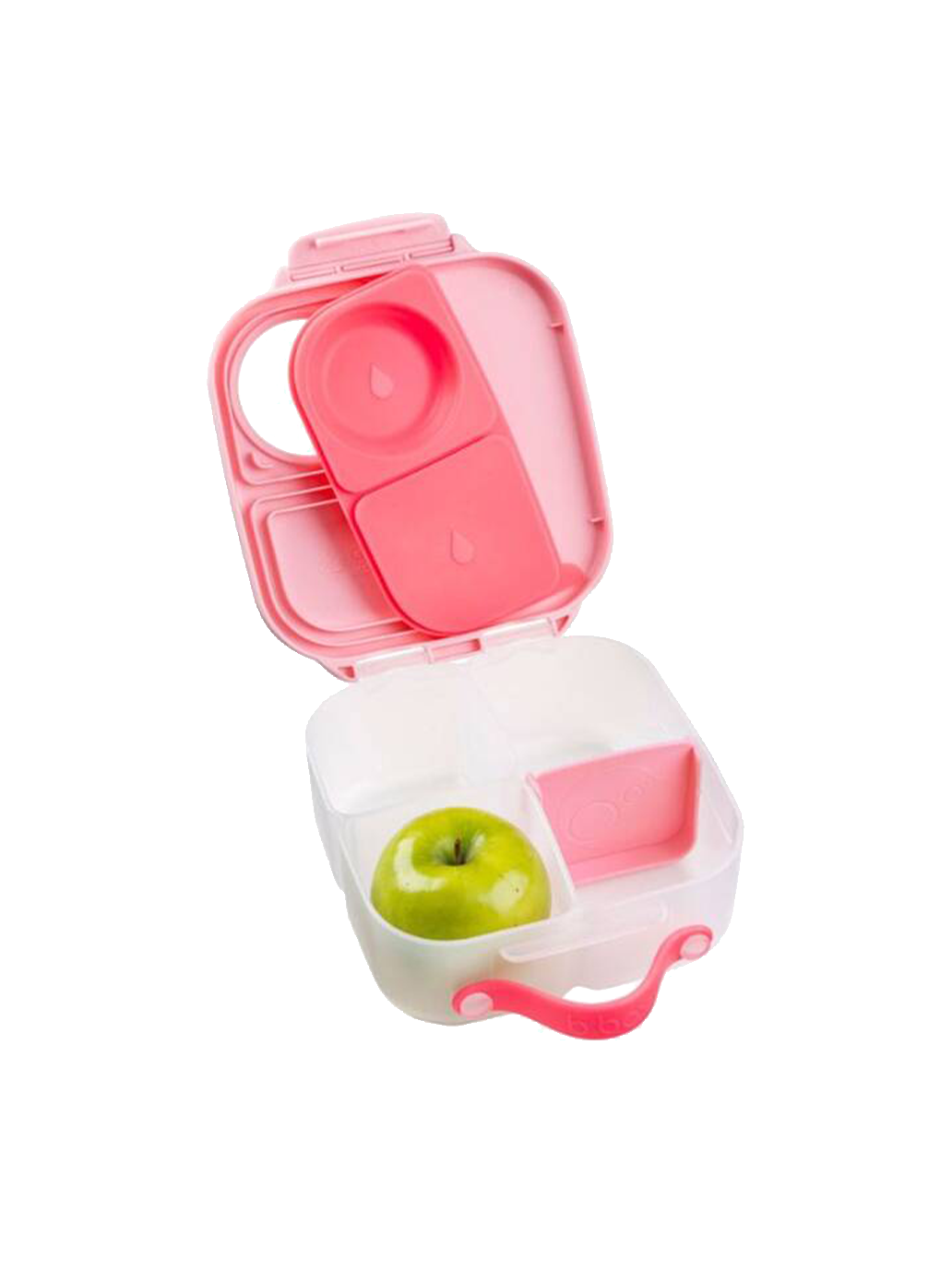 Eine kleine, kompakte Lunchbox mit Fächern