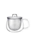 Teebecher aus Glas mit Teesieb