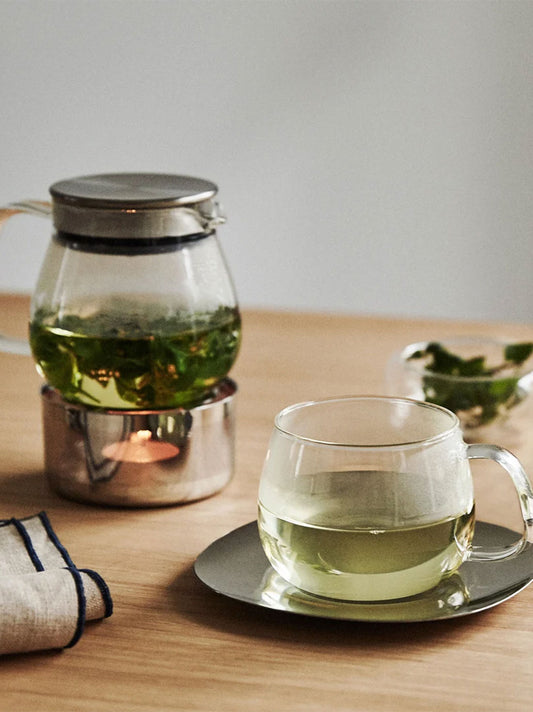 Tasse à thé en verre avec infuseur