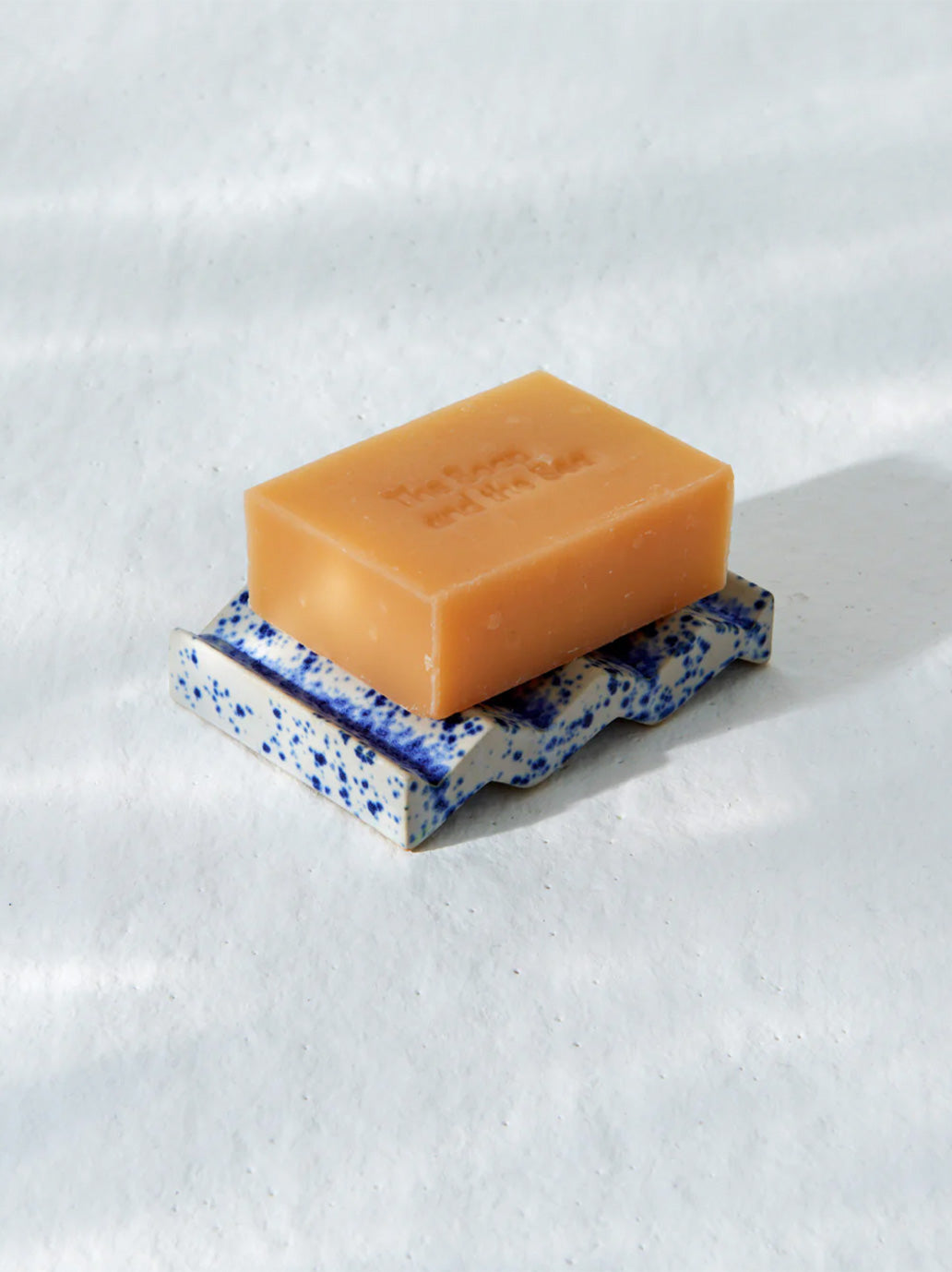 Set à savon + porte-savon en céramique