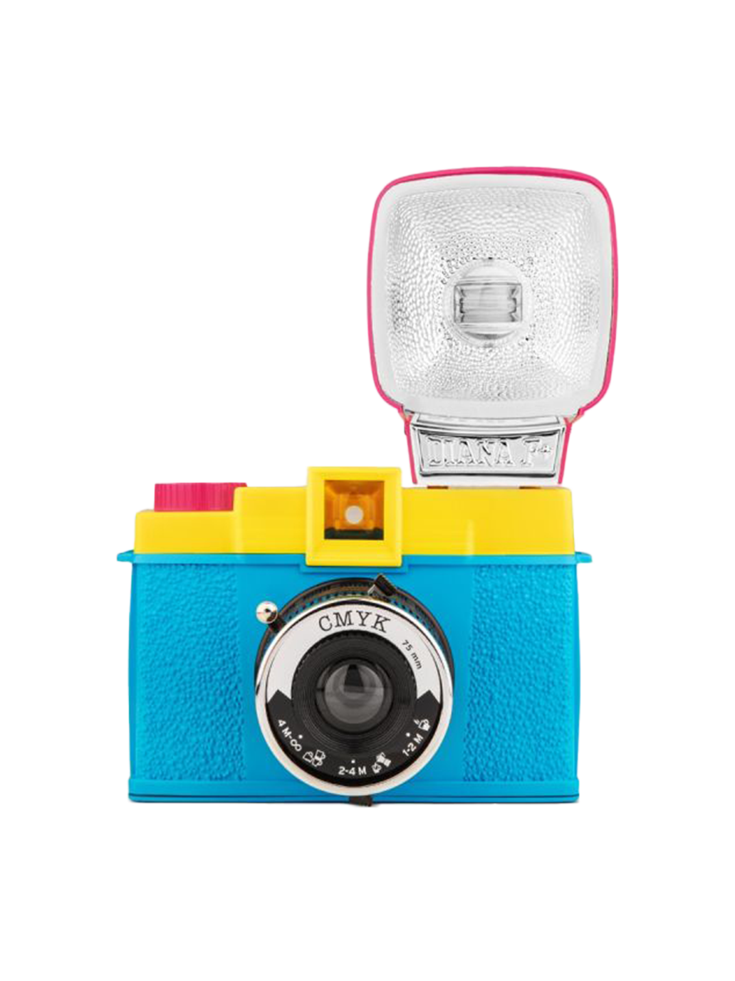 Appareil photo analogique avec appareil photo Diana F+ et lampe flash