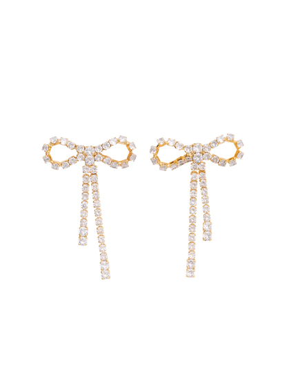 Boucles d'oreilles nœud Arco Crystal Studs