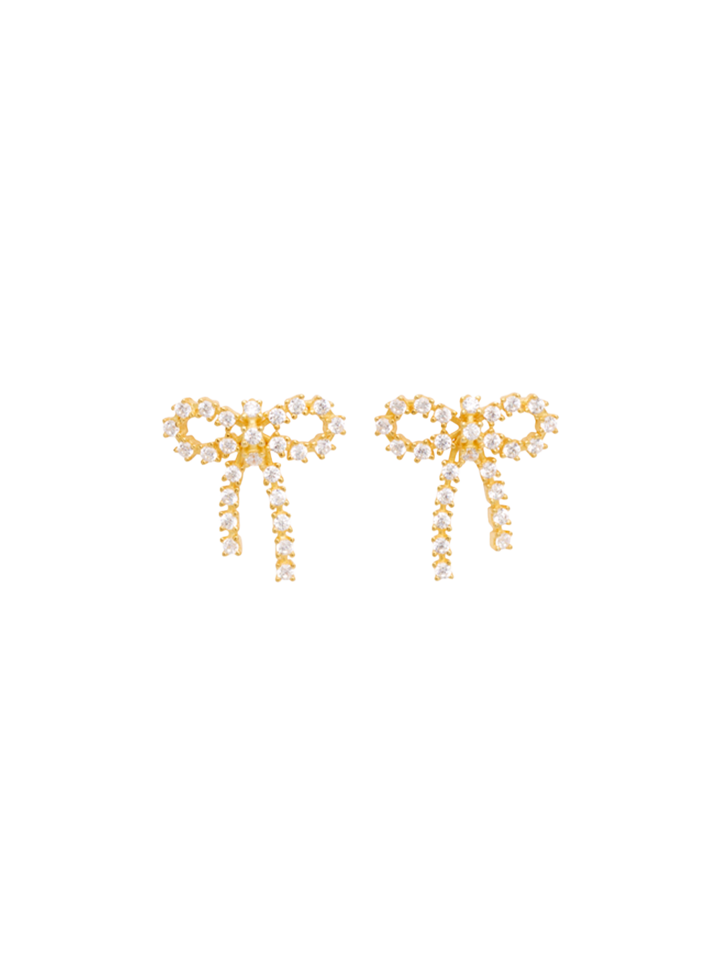 Boucles d'oreilles nœud Arco Crystal Studs