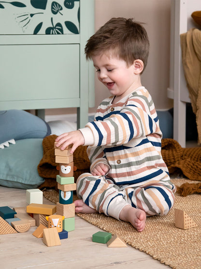 Blocs totems en bois