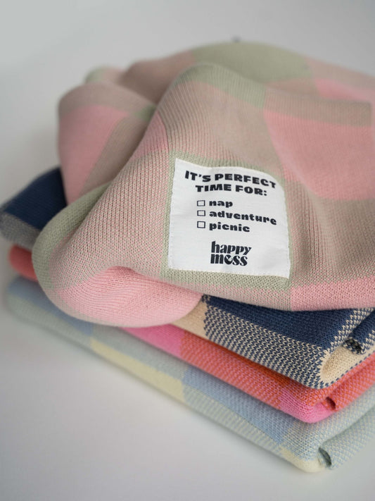 Karierte Decke aus Vichy-Baumwolle