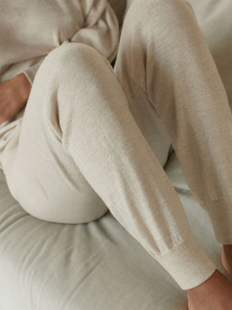 Pantalon de jogging en laine mérinos pour femme