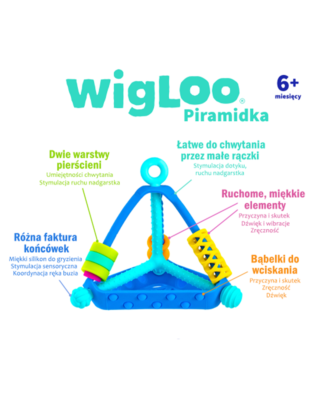 Jouet pyramide sensorielle Wigloo