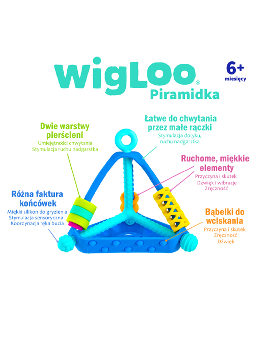 Wigloo sensorisches Pyramidenspielzeug