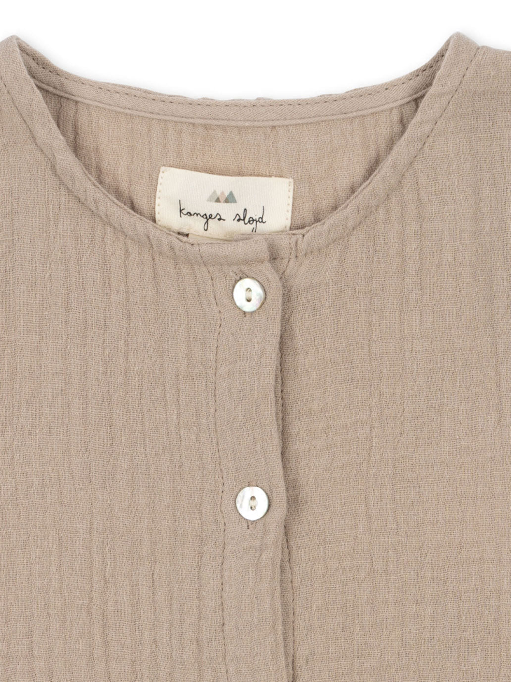 Chemise manches courtes en mousseline olive