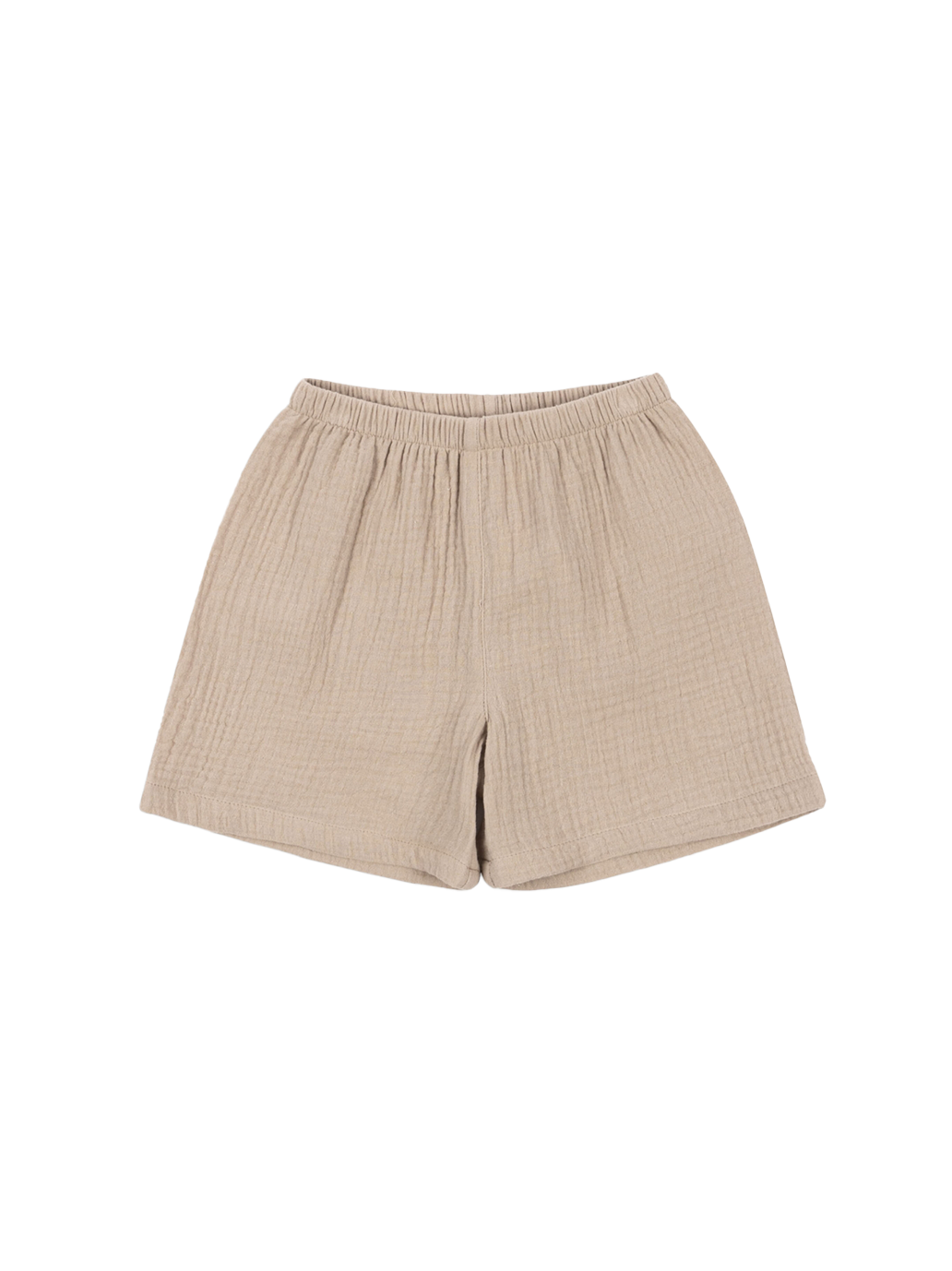 Olivgrüne Musselin-Shorts