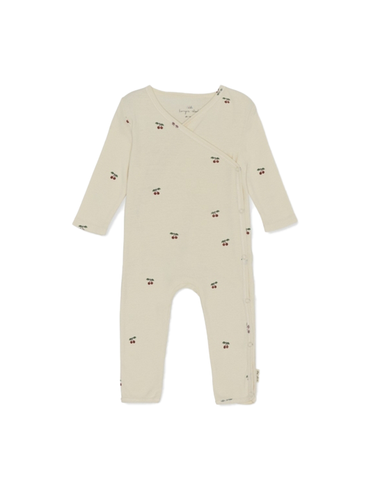 Pyjama cache-cœur en coton biologique Onesie nouveau-né