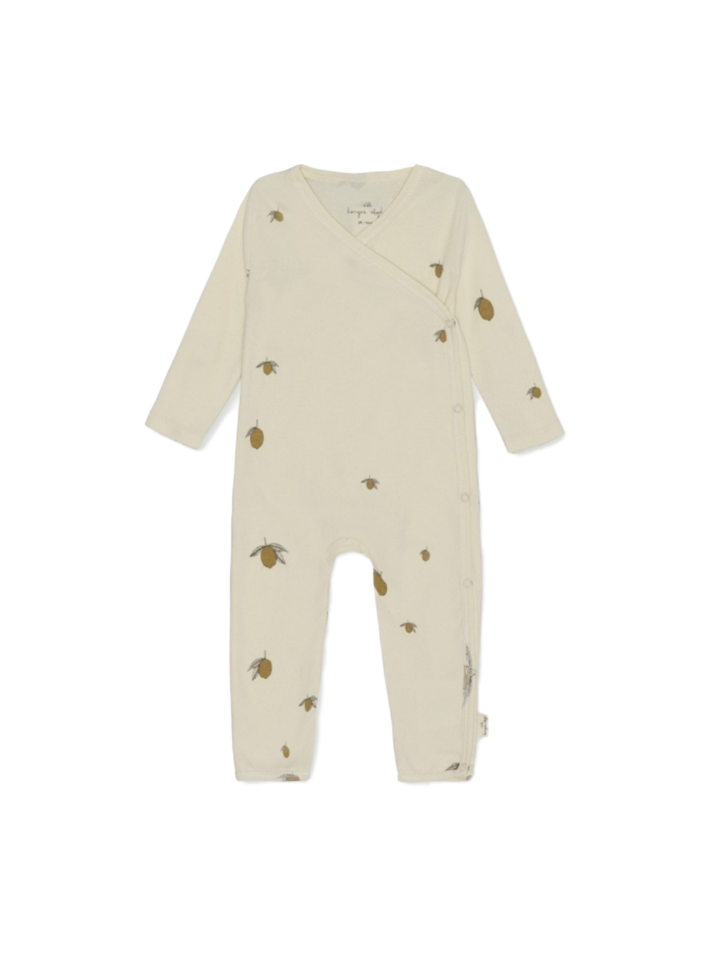 Pyjama cache-cœur en coton biologique Onesie nouveau-né