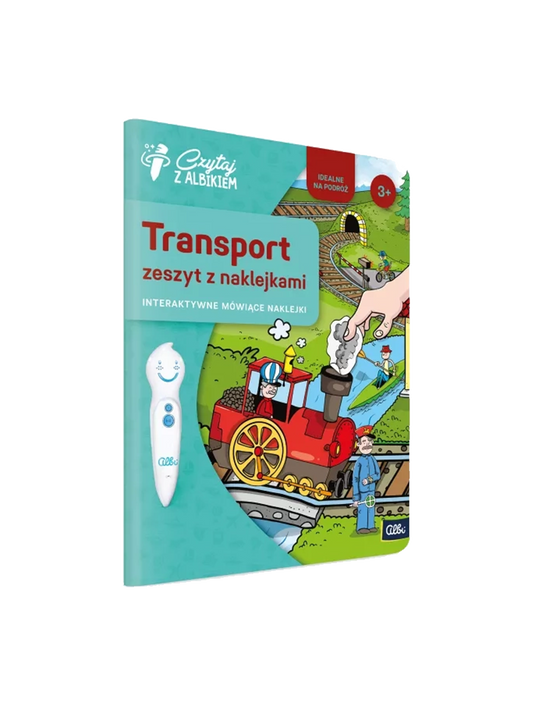 Zeszyt z naklejkami: Transports