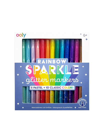 Marqueurs à paillettes Rainbow Sparkle