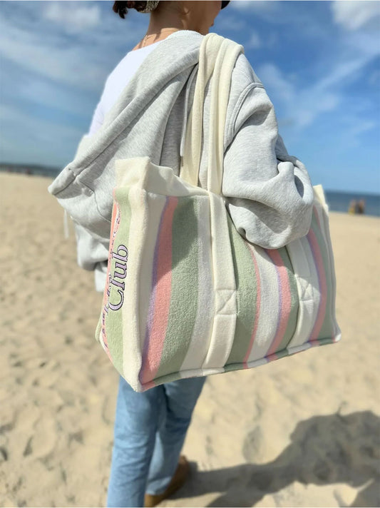 Strandtasche aus Frottee