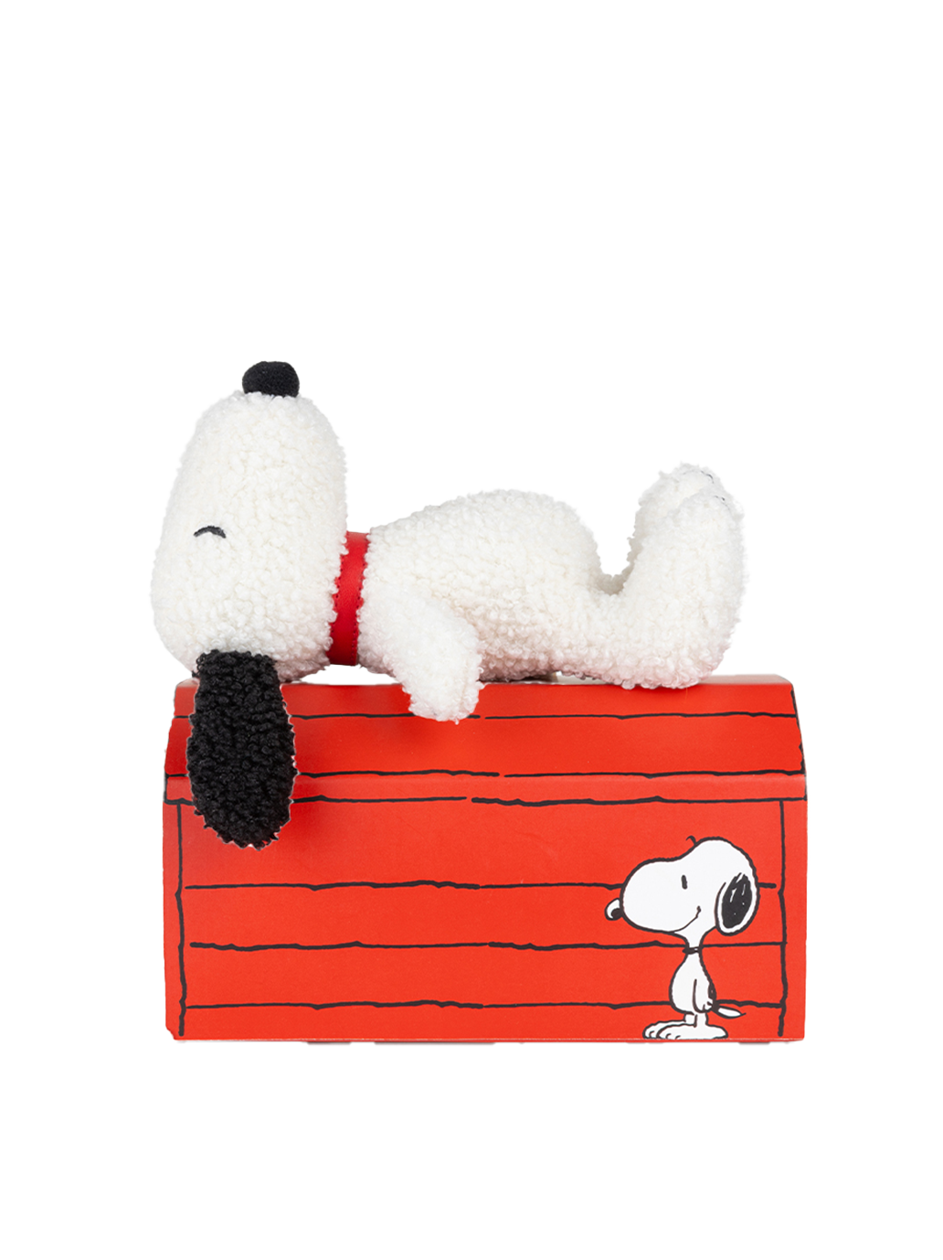 Peluche Snoopy dans une boîte cadeau