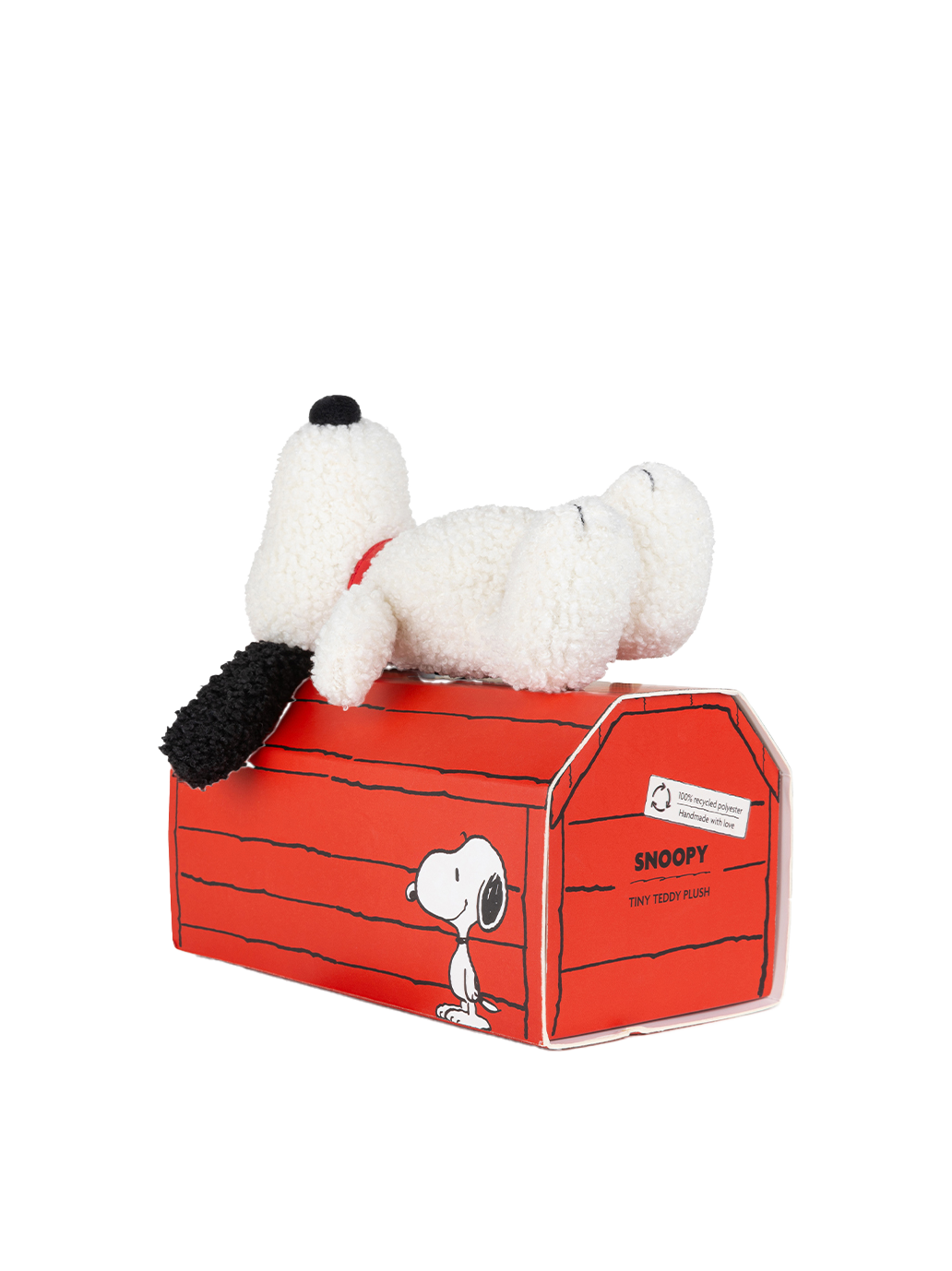 Peluche Snoopy dans une boîte cadeau