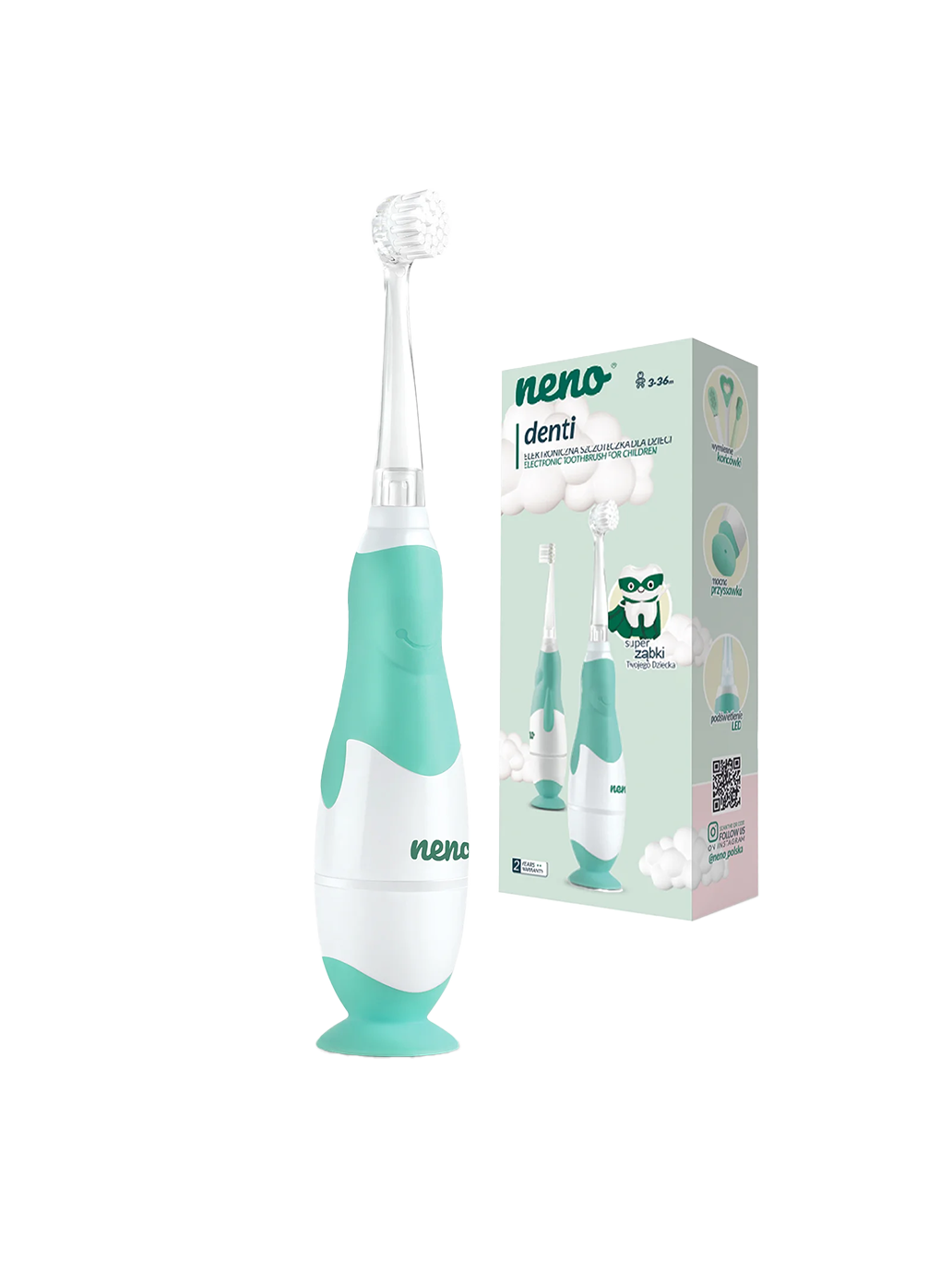 Brosse à dents-masseur électronique Neno Denti pour bébés à partir de 3 mois