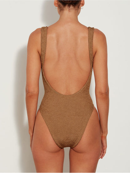 Maillot de bain à encolure carrée