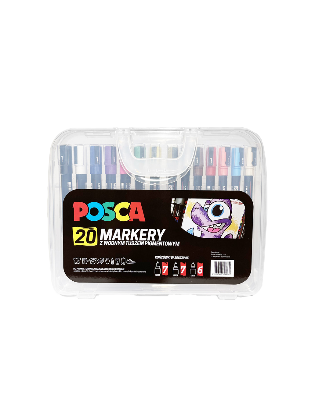 Set de marqueurs peinture POSCA 20 couleurs